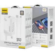 Dudao USB A To Type C Adapter With Cable White - A25T