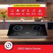 Sanford Electric Infrared Cooker, 2 Burners, 4-Digit Digital Display, Black, SF5194IC