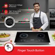 Sanford Electric Infrared Cooker, 2 Burners, 4-Digit Digital Display, Black, SF5194IC