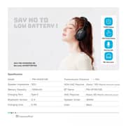 Pawa Infinite Wireless Over Ear Headphone Black - PW-HFIAN165-BK