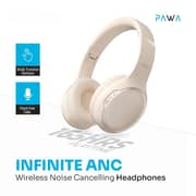 Pawa Infinite Wireless Over Ear Headphone Cream - PW-HFIAN165-CR