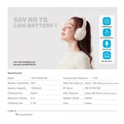 Pawa Infinite Wireless Over Ear Headphone Cream - PW-HFIAN165-CR