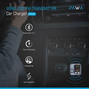 Pawa FM Transmitter And Car Charger Black/Silver - PW-FM16PD30