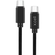 Xcell USB-C to USB-C Cable 1m Black - XL-CB-30W-CC-1M-BLK
