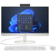 HP All-in-One (2025) Desktop - 2nd Series / Intel Core Ultra 5-225U / 23.8inch FHD / 512GB SSD / 16GB RAM / Windows 11 Home / English & Arabic Keyboard / White / Middle East Version - [24-CR2001NE]