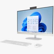 HP All-in-One (2025) Desktop - 2nd Series / Intel Core Ultra 7-255U / 27inch FHD / 1TB SSD / 16GB RAM / Windows 11 Home / English & Arabic Keyboard / White / Middle East Version - [AI 27-CR2000NE]