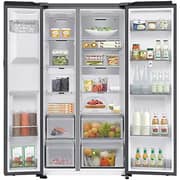 Samsung Side By Side Refrigerator 591L Black Doi - RS90F66B1FAE