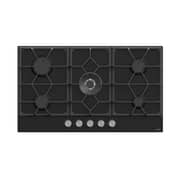 Teva Gas Built-in Hob, 90cm, 5 Burners, Black - RT042