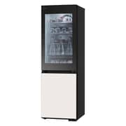 LG 349L Bottom Freezer, Inverter Compressor, 1-Star Rating, InstaView, Beige/Black, GR-V479QGKW