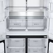 LG InstaView 681L Side By Side Refrigerator, Smart Inverter Black/Steel, GR-X34FFCAB