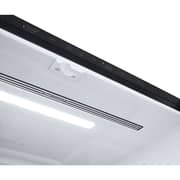 LG InstaView 681L Side By Side Refrigerator, Smart Inverter Black/Steel, GR-X34FFCAB