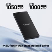 Lexar SL300 Portable SSD USB3.2 1TB Black - LSL300001T-RNBNG