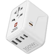 Swiss Military 1 Pc Travel Adaptor White - SM-TC-100W-GaN-MIN