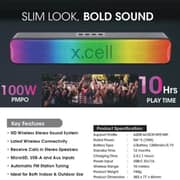 Xcell Bluetooth Speaker Black - XL-SP312-100W-PMPO-BLK 