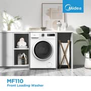Midea Front Load Washer 8 kg - MF110W80B/W-GCC