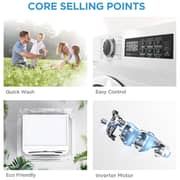 Midea Front Load Washer 8 kg - MF110W80B/W-GCC