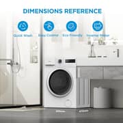Midea Front Load Washer 8 kg - MF110W80B/W-GCC