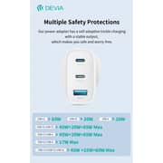 Devia RCE-6505 Extreme Speed Series USB A To USB C Charger Set White - 111974