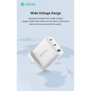 Devia RCE-6505 Extreme Speed Series USB A To USB C Charger Set White - 111974