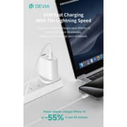 Devia RCE-6505 Extreme Speed Series USB A To USB C Charger Set White - 111974