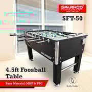 Sparnod Fitness Foosball Table - 138x90cm, MDF Wood, Foldable Design