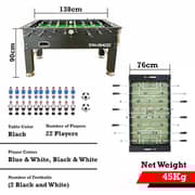 Sparnod Fitness Foosball Table - 138x90cm, MDF Wood, Foldable Design