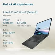 Asus Zenbook 14 (2025) Laptop - 2nd Series / Intel Core Ultra 9-285H / 14inch FHD+ / 1TB SSD / 32GB RAM / Shared Intel Arc Graphics / Windows 11 Home / English Keyboard / Jasper Grey / International Version - [UX3405CA-U9321TB]