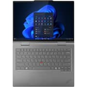 Lenovo ThinkPad X1 Aura Edition 2-in-1 Convertible (2025) AI PC - 2nd Series / Intel Core Ultra 7-255U / 14inch WUXGA / 1TB SSD / 32GB RAM / Shared Intel Graphics / Windows 11 Pro / English & Arabic Keyboard / Grey / Middle East Version - [21Q00008GR]