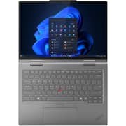 Lenovo ThinkPad 2-in-1 (2025) Copilot+ PC - 2nd Series / Intel Core Ultra 7-258V / 14inch WUXGA / 1TB SSD / 32GB RAM / Shared Intel Arc 140V Graphics / Windows 11 Pro / English & Arabic Keyboard / Grey / Middle East Version - [21NU000GGR] + ANC Headphone