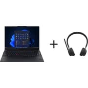 Lenovo ThinkPad E16 Gen 3 (2025) AI PC - 2nd Series / Intel Core Ultra 5-225U / 16inch WUXGA / 512GB SSD / 16GB RAM / Shared Intel Graphics / Windows 11 Pro / English & Arabic Keyboard / Black / Middle East Version - [21SR001QGR] + ANC Headphone