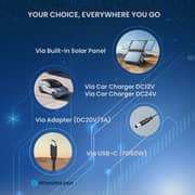 Powerology Solar Power Generator 76800mAh Black - PPBCHA38