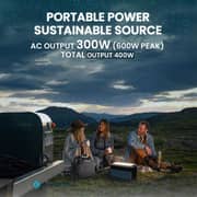 Powerology Solar Power Generator 76800mAh Black - PPBCHA38