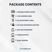 Powerology Solar Power Generator 76800mAh Black - PPBCHA38