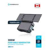 Powerology Solar Power Generator 76800mAh Black - PPBCHA38
