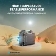 Powerology Solar Power Generator 76800mAh Black - PPBCHA38