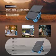 Powerology Solar Power Generator 192000mAh Black - PPBCHA30