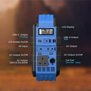 Powerology Solar Power Generator 192000mAh Black - PPBCHA30