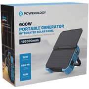 Powerology Solar Power Generator 192000mAh Black - PPBCHA30