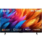 TCL 75″ V6B 4K UHD LED Google TV with AiPQ Engine 3.0, Dolby Audio, Google Assistant & Chromecast Built-in Television 75V6B - (2024 Model)
