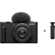 Sony Vlogging Camera Black - DSCZV1F + GP-VPT3 Multi Function Shooting Grip
