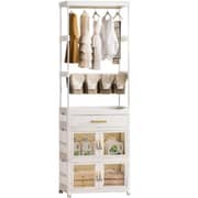 3 Shelves Long Clothes Rack 1pc