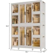 Foldable Clothes Storage Closet 40.1x18.11x60.23 Inch