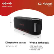 LG xboom Bounce Signature Sound Bluetooth Speaker Black