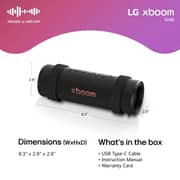LG xboom Grab Signature Sound Bluetooth Speaker Black