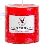Falcon Strawberry Pillar Candle 1 Pc