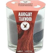 Falcon Mahogany Teakwood Glass Candle