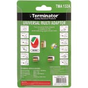 Terminator 3 Way Universal Socket Adaptor Green - TMA132A