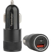 Terminator USB Car Charger Black - TUSBCC01-36W