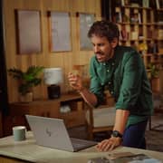 HP OmniBook Ultra (2025) AI PC - AMD Ryzen AI 9-365 / 14inch 2.2K / 32GB RAM / 1TB SSD / Shared AMD Radeon 880M Graphics / Windows 11 Home / English & Arabic Keyboard / Meteor Silver Aluminum / Middle East Version - [14-FD0003NE]