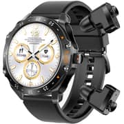 Porodo Hype Smartwatch With Earbuds Black - PD-HYPE-BK